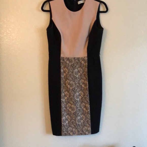 Calvin Klein Dresses & Skirts - Calvin Klein Black and Peach Colored Dress SIZE 4